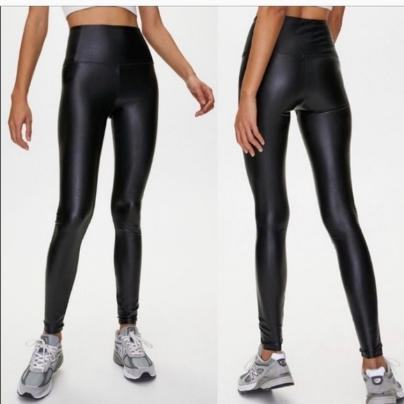 Aritzia Wilfred Free Daria Faux Leather Leggings Pants - Picture 3 of 12